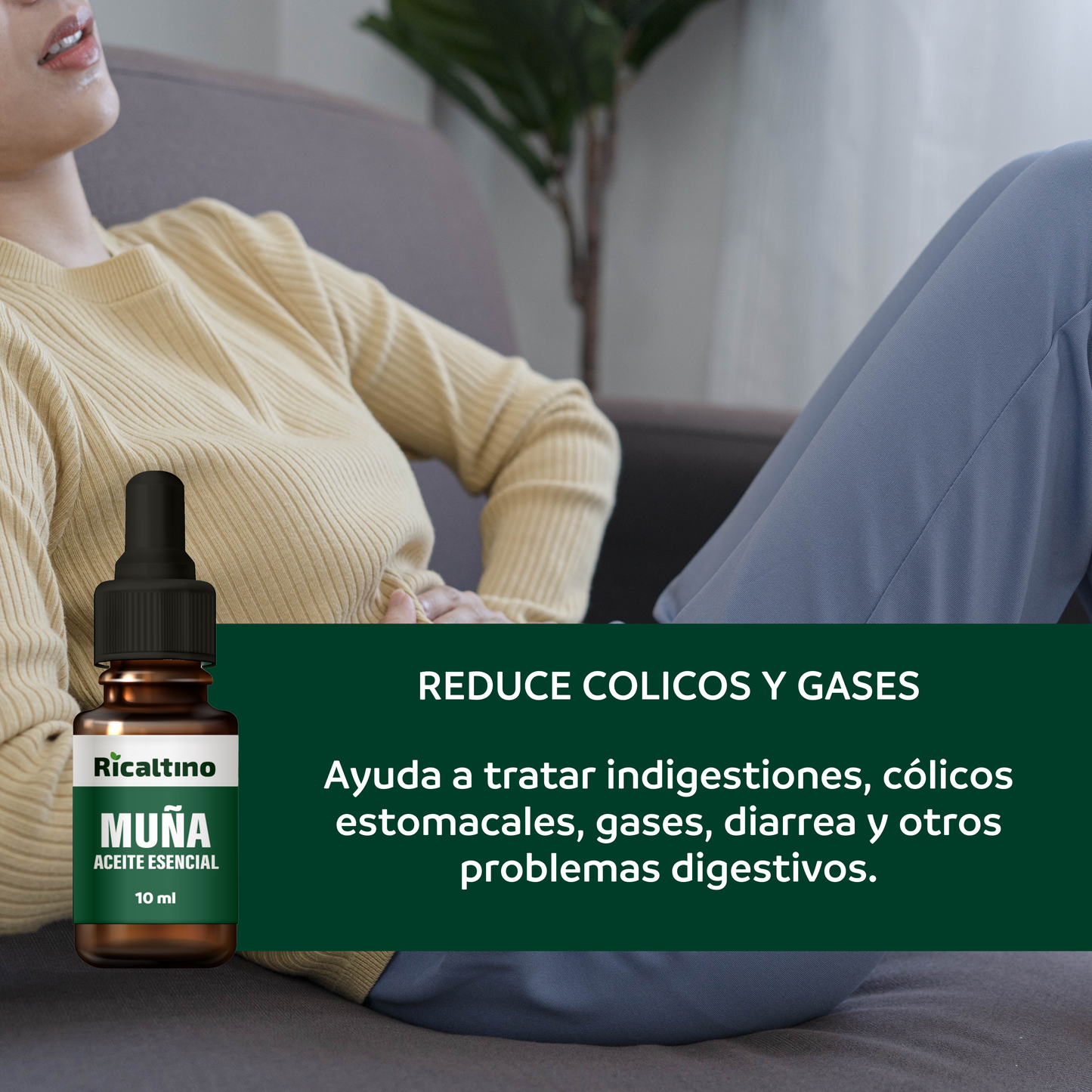 Aceite Esencial de Muña 100% puro Ricaltino 10ml