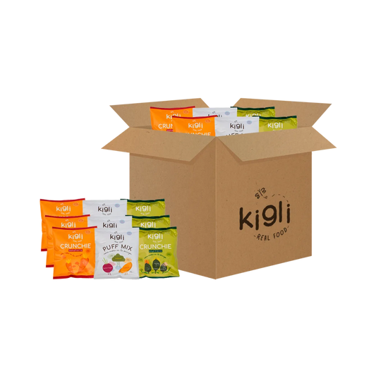 Snacks Espinaca, Zanahoria y Mix Kigli 24 Unds x 40 gr