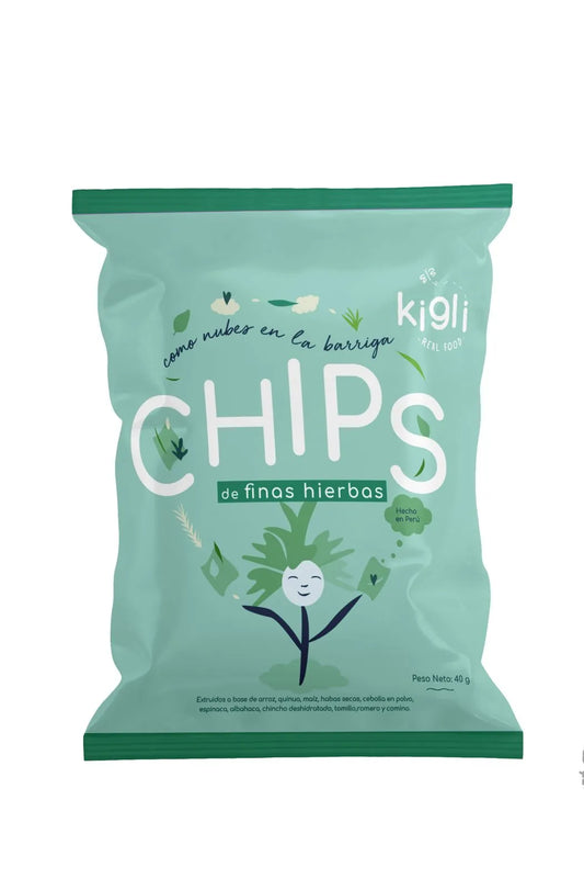 Chips de Finas Hierbas 40g  Kigli