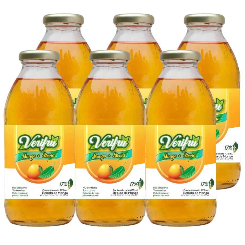 Bebida de Mango con Stevia Verifru Pack 12 x 475ml