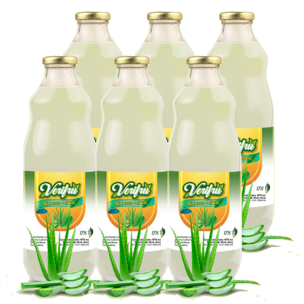 Bebida de Aloe Vera con Stevia Verifru Pack 12 x 475ml