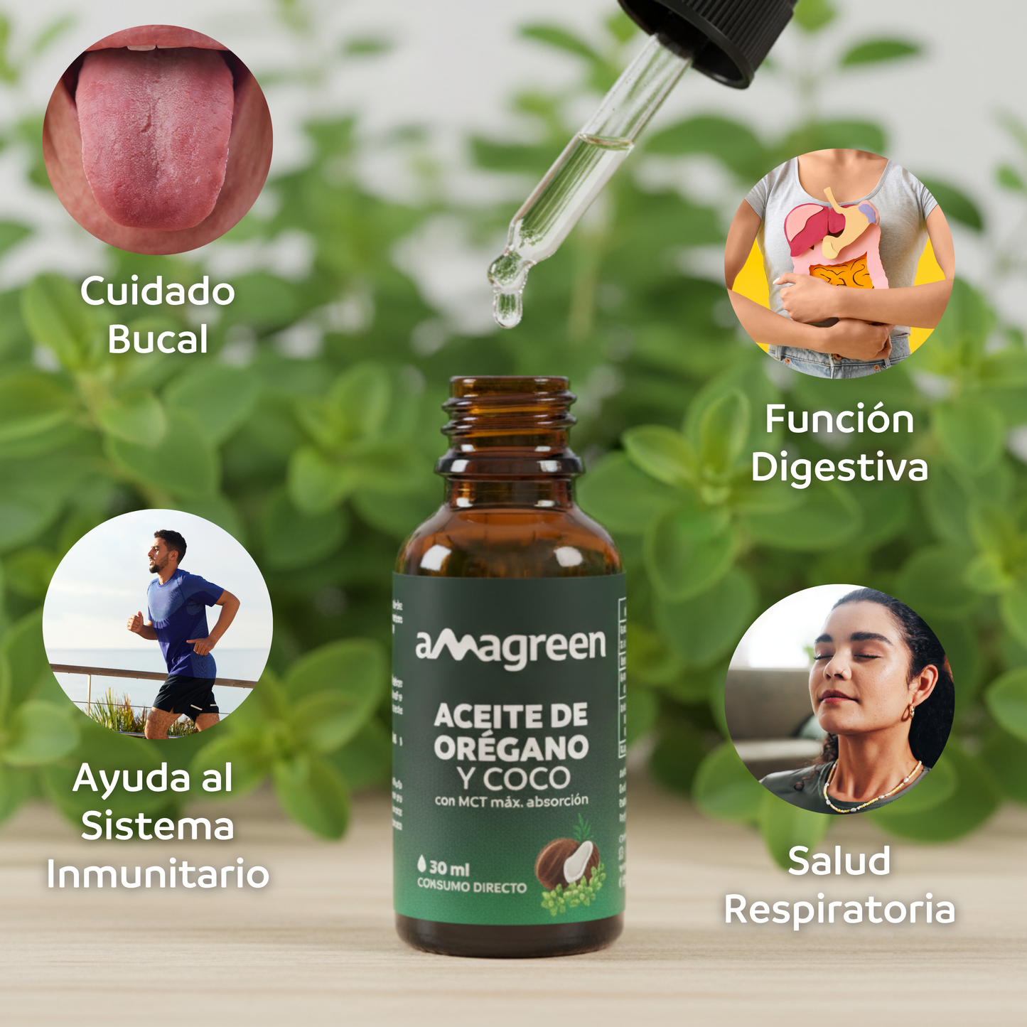 Aceite de Orégano con aceite de coco MCT 30 ml (en caja)