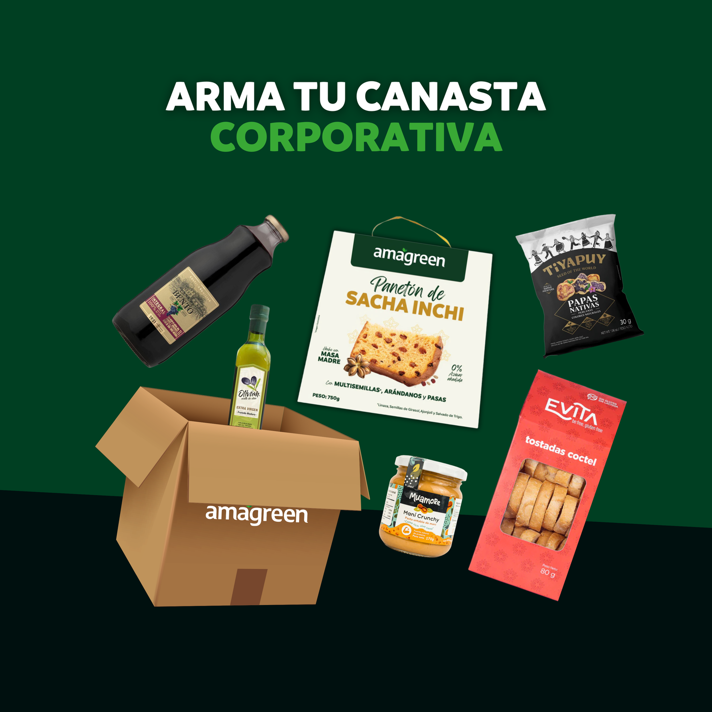 Canasta Corporativa Navidad Saludable 40 productos