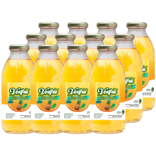 Bebida de Piña con Stevia Verifru Pack 12 x 475ml