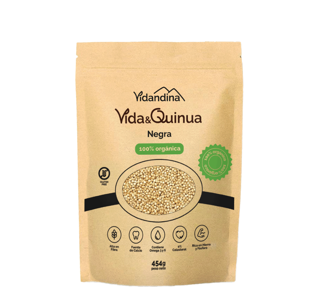 Quinua Negra Orgánica Perlada Doy Pack VIDANDINA  454g