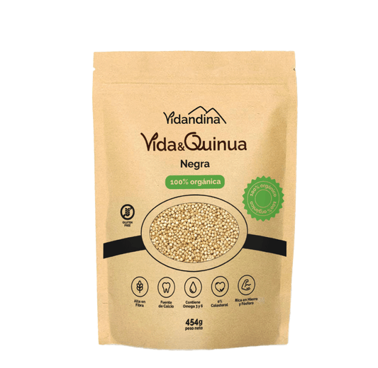 Quinua Negra Orgánica Perlada Doy Pack VIDANDINA  454g