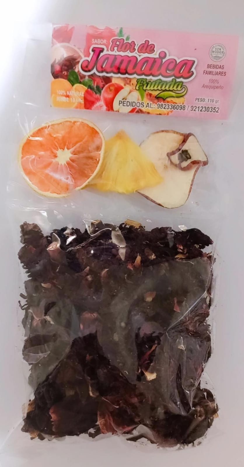 Mezcla para Flor de Jamaica frutada Sin Woder 110 gr