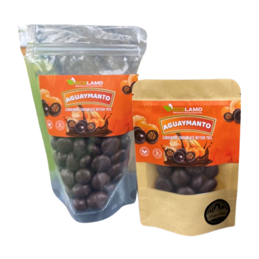 Nibs de Aguaymanto bañado en Chocolate Bitter 70% Ecolamd bolsa 50g