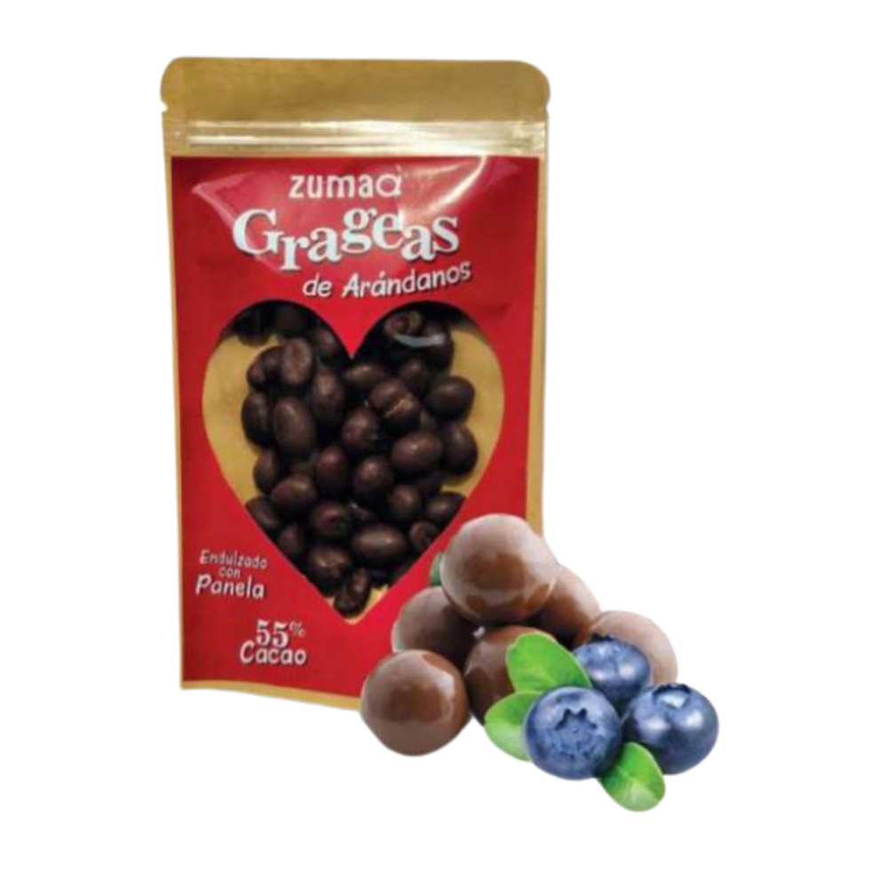 Grageas de Arandanos 55% Cacao Zumaq 100gr