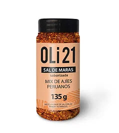 Sal de Maras Saborizadas con Mix de Ajíes OLI21 50 g Frasco