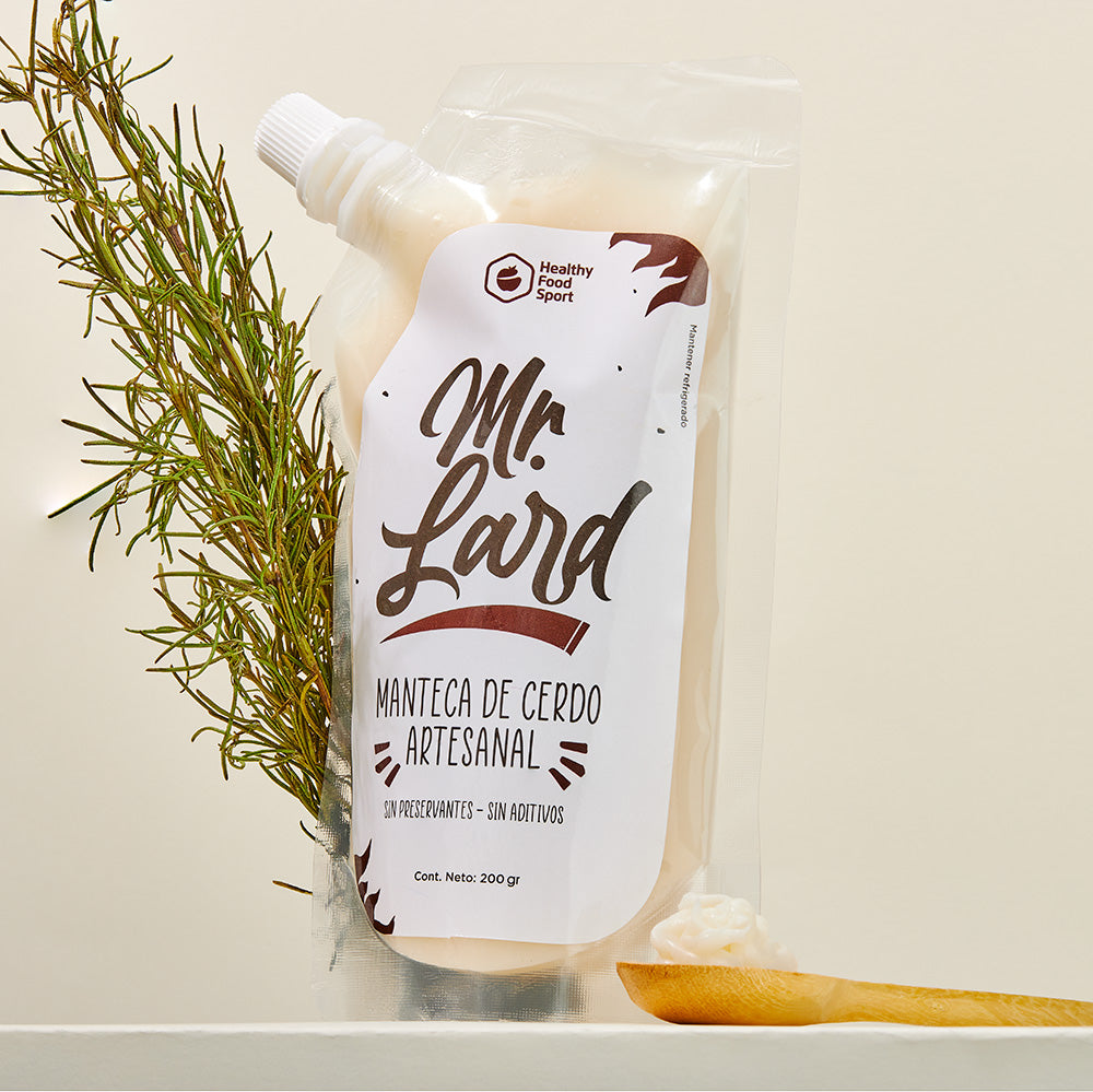 Manteca de Cerdo economica MR. LARD frasco 200g