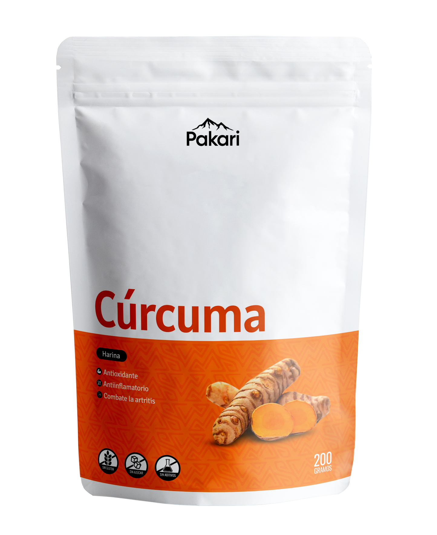 Cúrcuma en polvo Pakari Nutrition 200g
