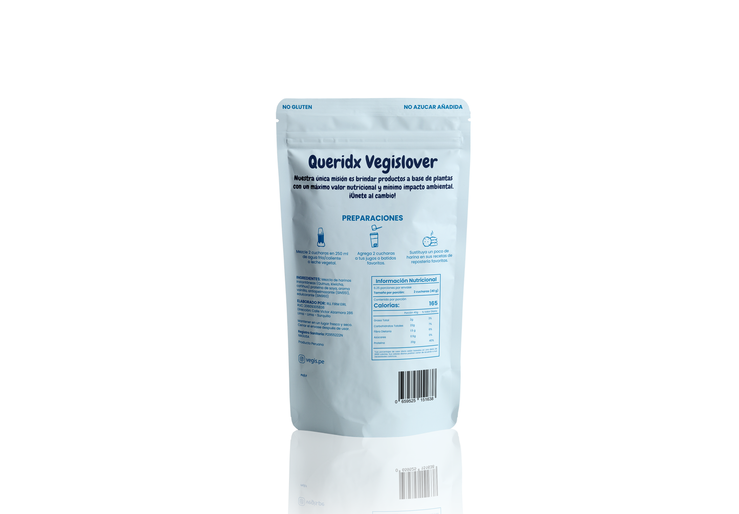 Bebida Instantanea en polvo Proteina Vegetal Vainilla Vegis 200g