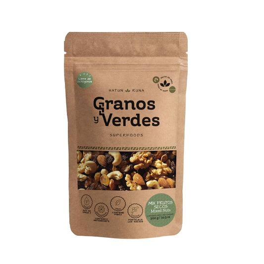 Mix de Frutos Secos clasico Granos y Verdes 300g