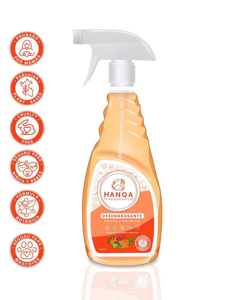 Desengrasante de Naranja y Mandarina Hanqa 500ml