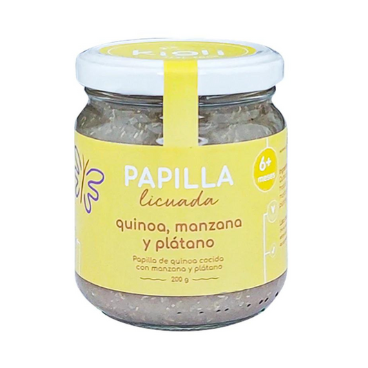 Papilla licuada quinua, manzana y plátanos Kigli 200g